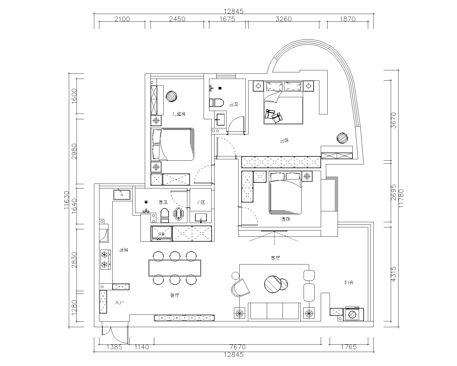 三葉石新作 | 華泰壹品125㎡，簡約純粹的美